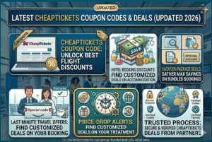 Explore All CheapTickets Offers – Flights, Hotels & Travel Deals in One Place active promo codes and vouchers at